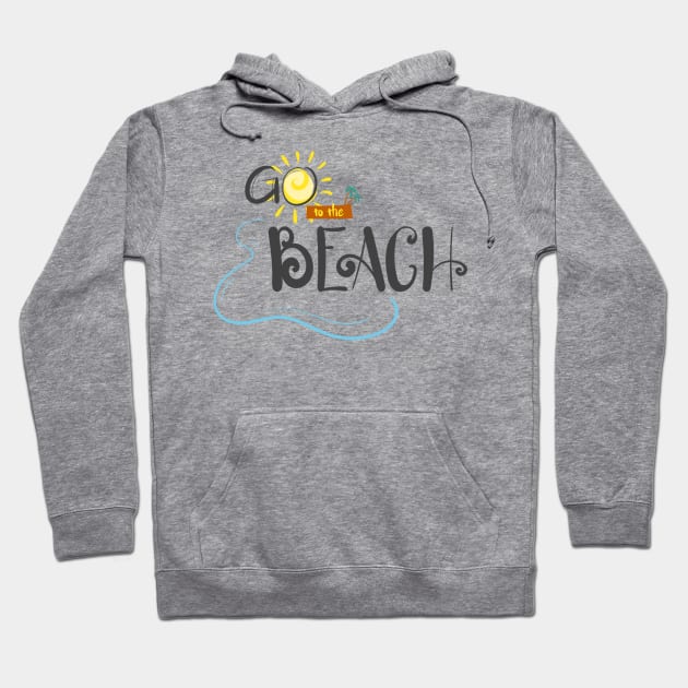 Go To The Beach For Summer With The Sun Hoodie by Artmoo